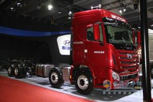 四川現(xiàn)代 Xcient創(chuàng)虎 410馬力 8X4 國四 載貨車