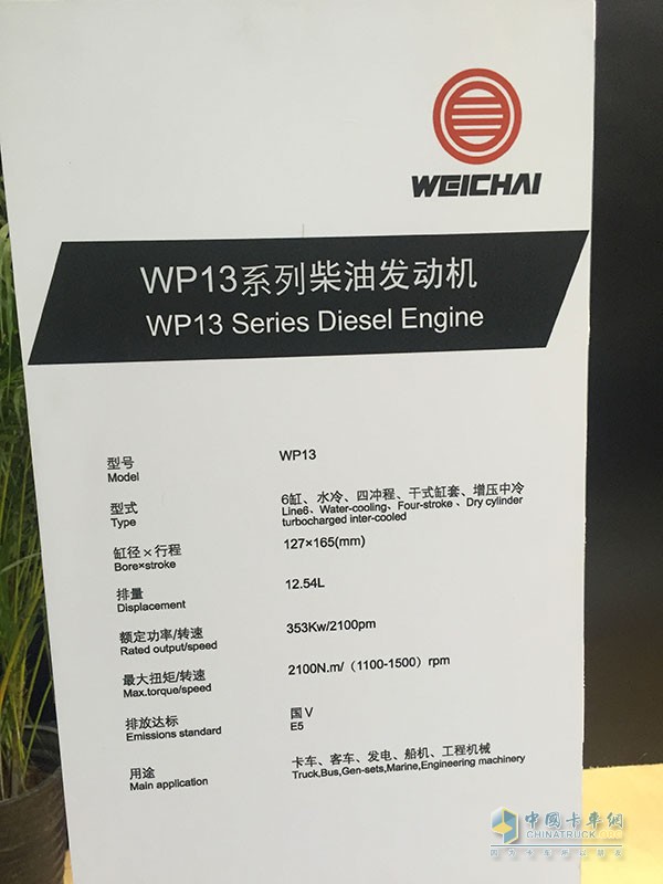 輕中重統(tǒng)統(tǒng)國V以上 “濰柴芯”引領(lǐng)Engine China 2015