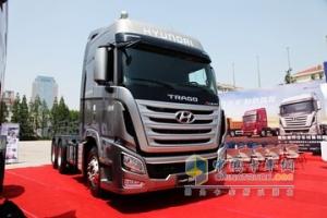  四川現(xiàn)代 Xcient創(chuàng)虎P410 410馬力 6X4 牽引車