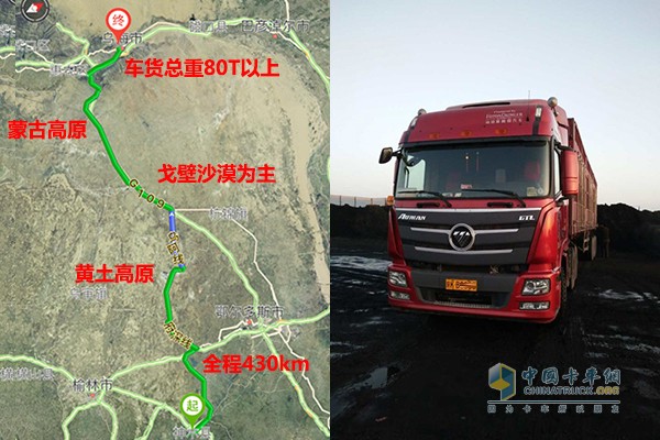 胡云飛的歐曼GTL超能版運(yùn)行路線