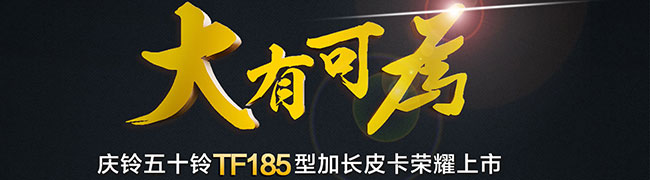 慶鈴五十鈴TF185加長(zhǎng)型皮卡榮耀上市