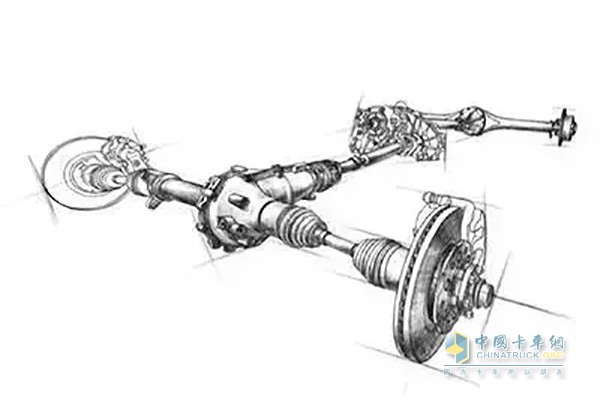 后雙橋卡車(chē)差速鎖