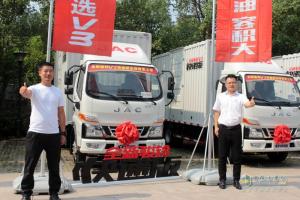 全球首款快遞專用輕卡江淮駿鈴V3快遞版武漢上市