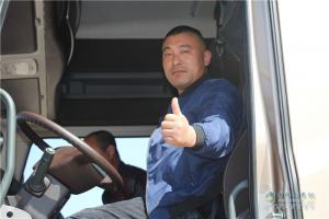 樹標桿 東風天龍旗艦ISZ520?；愤\輸車行唐交付