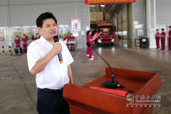 阜合產(chǎn)業(yè)園區(qū)黨工委書(shū)記、管委會(huì)主任吳愛(ài)國(guó)發(fā)表講話