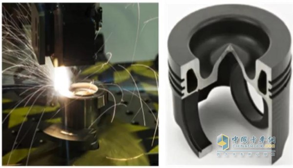 發(fā)動機(jī)采用激光焊接鋼活塞