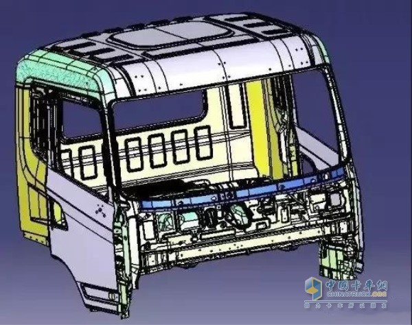 駕駛室與車架合理組合