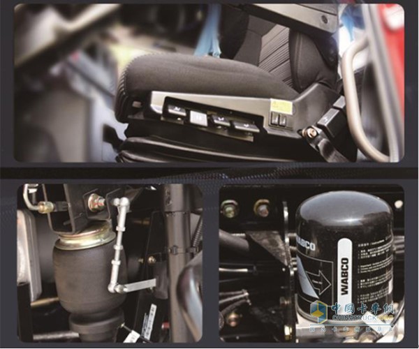 四點(diǎn)懸浮式設(shè)計(jì)+空氣氣囊座椅