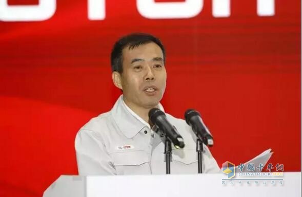 北汽集團(tuán)黨委副書記、總經(jīng)理福田汽車董事長張夕勇講話