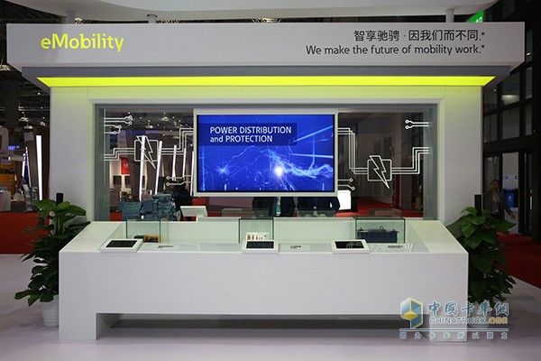 伊頓展出的電驅(qū)控制零部件