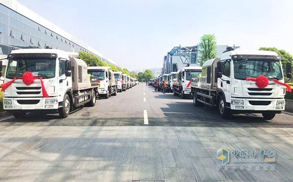 搭載濰柴WP4.6N國(guó)六動(dòng)力的車載泵交付客戶