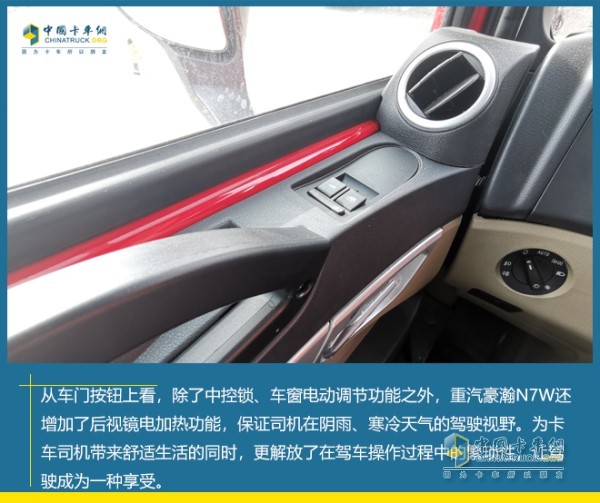 標(biāo)配的電動(dòng)車(chē)窗、中控鎖以及后視鏡電動(dòng)調(diào)節(jié)按鈕