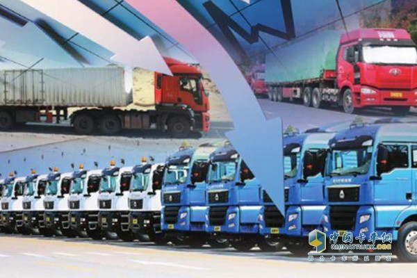 重型貨車?yán)塾?jì)銷售118757輛，同比下降3.31%