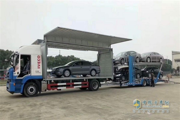 紅巖中置軸多功能列車(chē)極大的降低了空載率，提升了物流效率