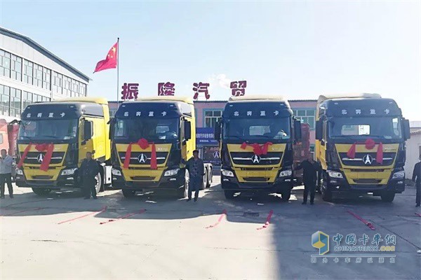 北奔新產(chǎn)品V3ET精英版交車(chē)儀式活動(dòng)