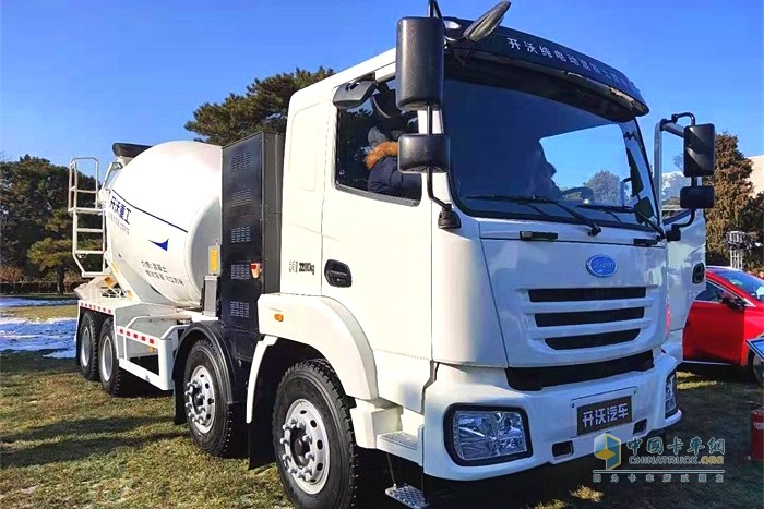 開沃純電動(dòng)混凝土攪拌車智能化