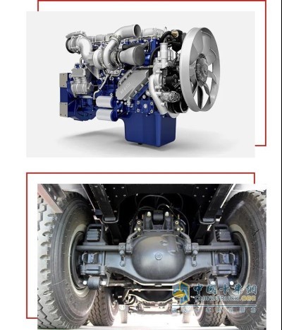 WP10H/WP12渣土車型體現工程版發(fā)動機與16T驅動橋