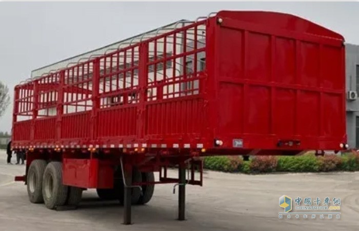 10米兩軸倉(cāng)柵式半掛車(chē)