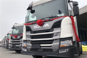 一次性交付50臺(tái) 斯堪尼亞與永昌物流的卡車(chē)“情話”