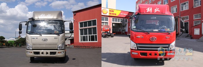 解放J6F與解放虎VH前臉對(duì)比