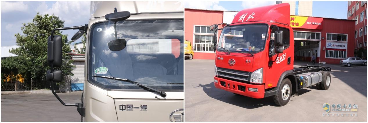 解放J6F與解放虎VH后視鏡對(duì)比