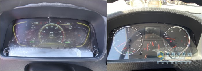 解放J6F與虎VH儀表盤對(duì)比