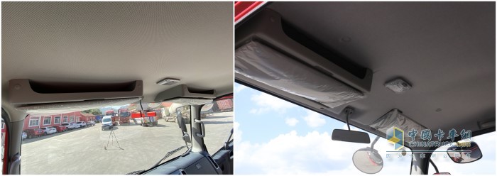 解放J6F與解放虎VH頂層儲(chǔ)物格對(duì)比