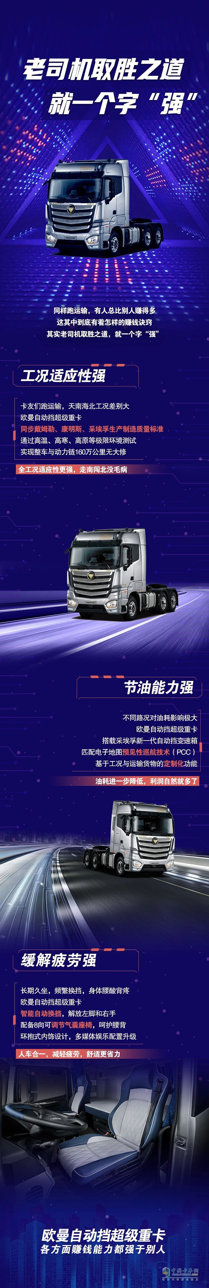 歐曼重卡:老司機(jī)取勝之道就一個(gè)字——“強(qiáng)”!
