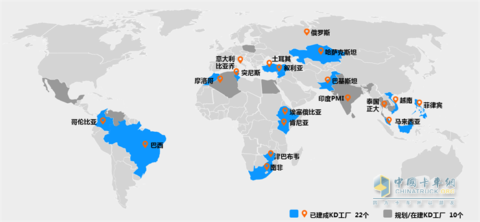 福田汽車(chē)全球布局