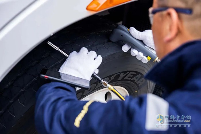 固特異 TireOptix 自動記錄檢測結果