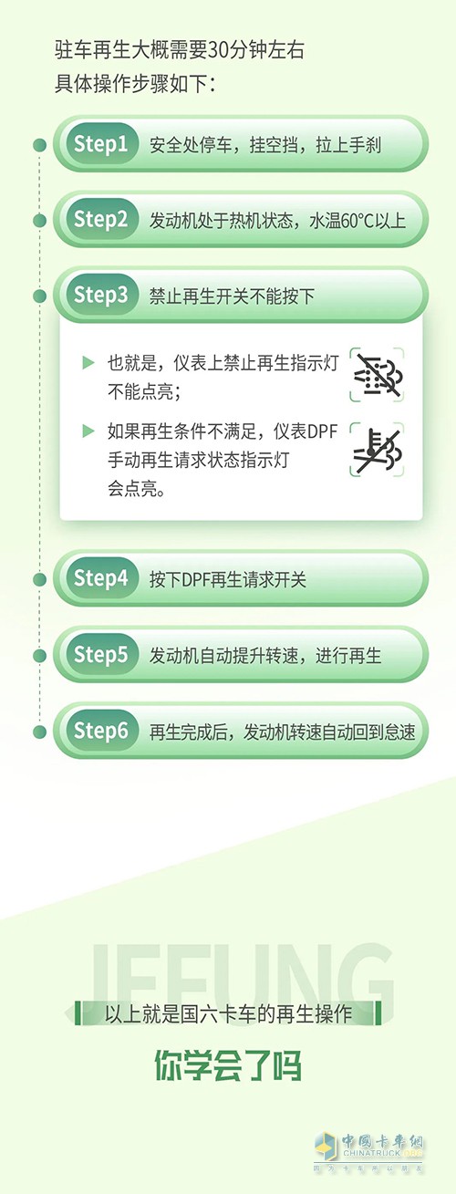 解放卡車 國(guó)六車輛 行車再生