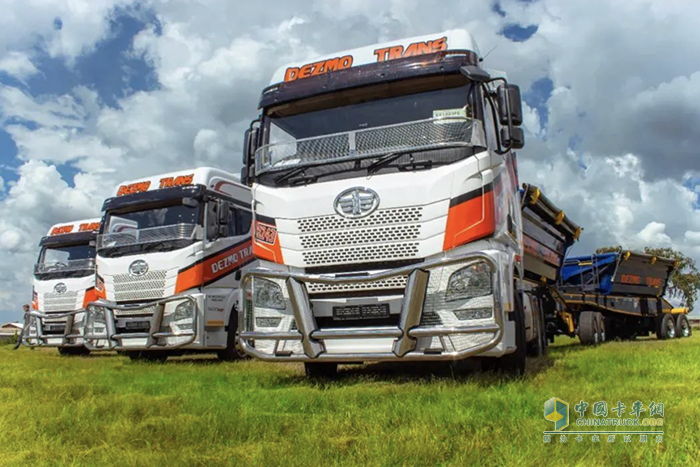 第一季度實現(xiàn)終端銷售794輛 解放卡車首次奪取南非市場占有率第一名