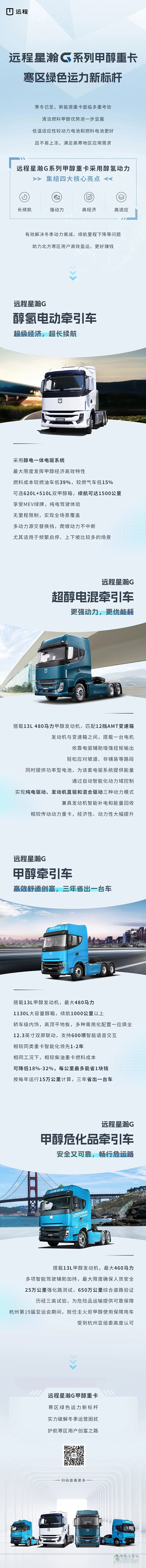 寒區(qū)綠色運力新標桿!一圖盤點遠程星瀚G系列甲醇重卡