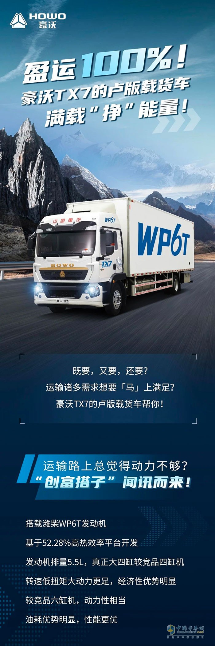 中國重汽豪沃TX7 