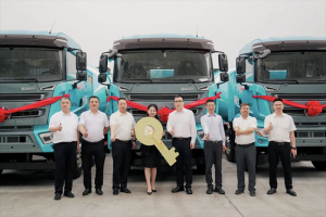 三一30臺純電動攪拌車批量交付陜西正原安