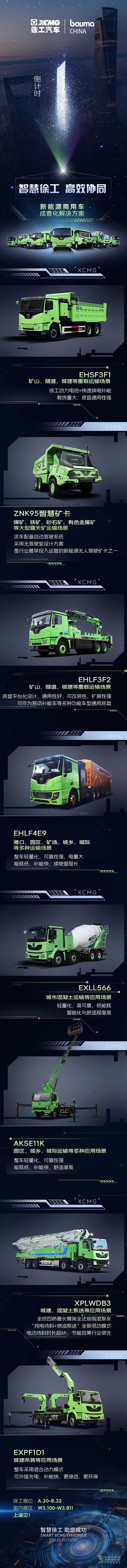 徐工汽車攜八大標(biāo)桿產(chǎn)品閃耀2024上海寶馬展！