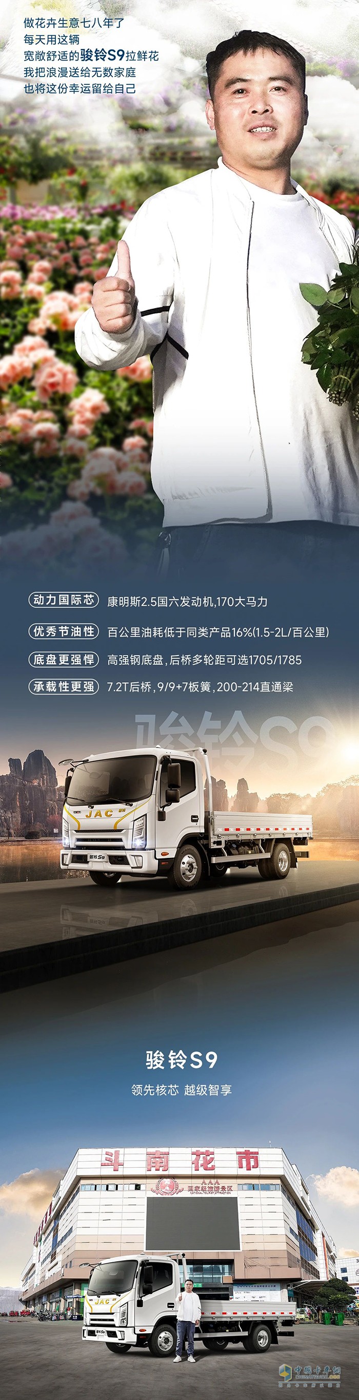 張忠席攜手江淮1卡，帶領(lǐng)全村勇闖錦繡繁“花”路