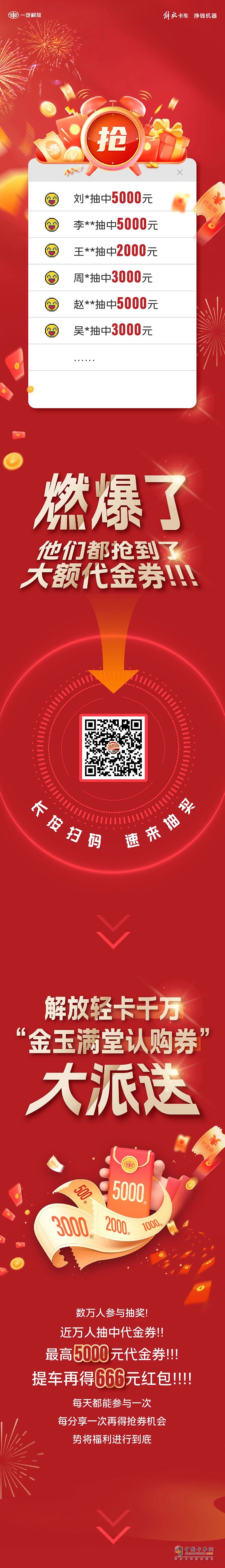 解放輕卡:給“利”！他們都搶到了大額購車券！