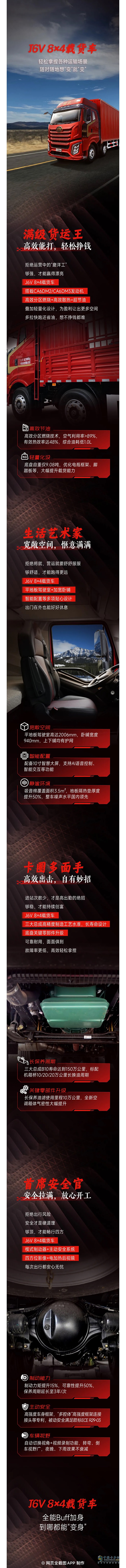 解放卡車：開上J6V，到哪隨“變”!