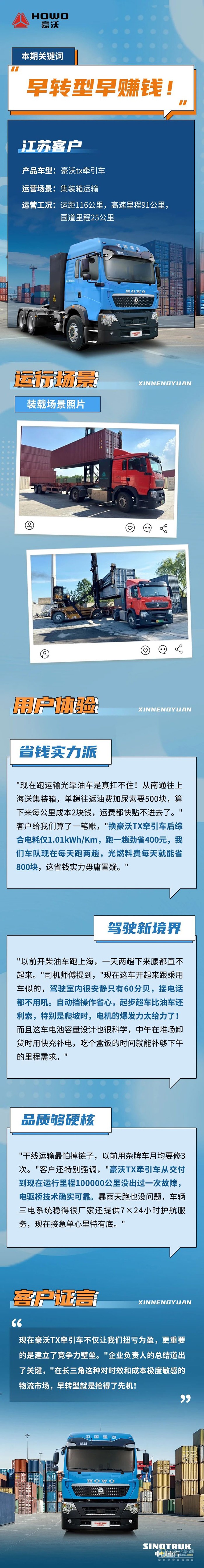 中國重汽豪沃新能源:“早轉(zhuǎn)型早賺錢，省下的都是純利潤！”