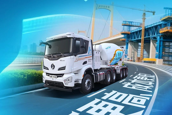 中集·陜汽一體化混動(dòng)牽引攪拌車效率更高、成本更低！