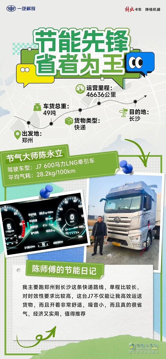 解放J7送快遞，高效又節(jié)氣