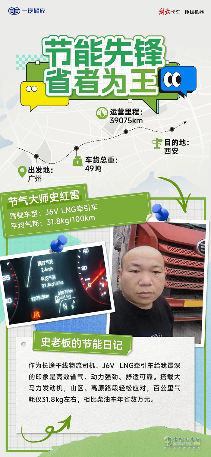 干線物流的節(jié)氣王者，史師傅的安心之選！