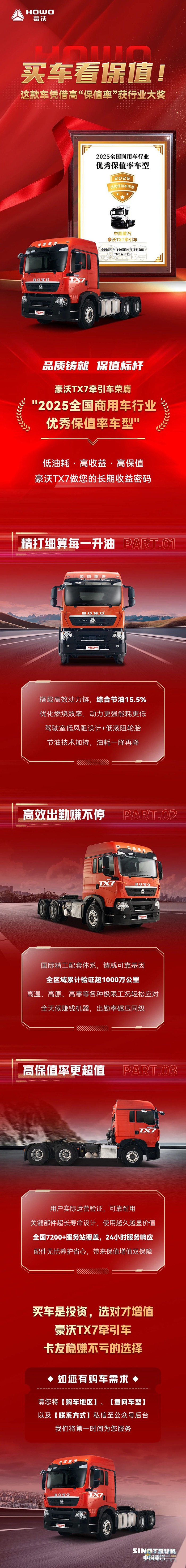 豪沃重卡：買車看保值！這款車憑借高“保值率”獲行業(yè)大獎