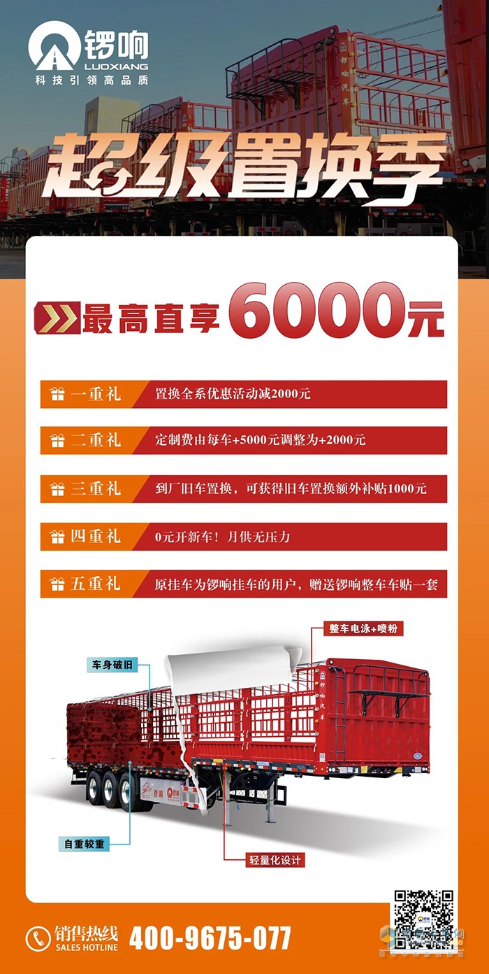以舊換新正當(dāng)時(shí)！鑼響掛車置換福利重磅來襲！