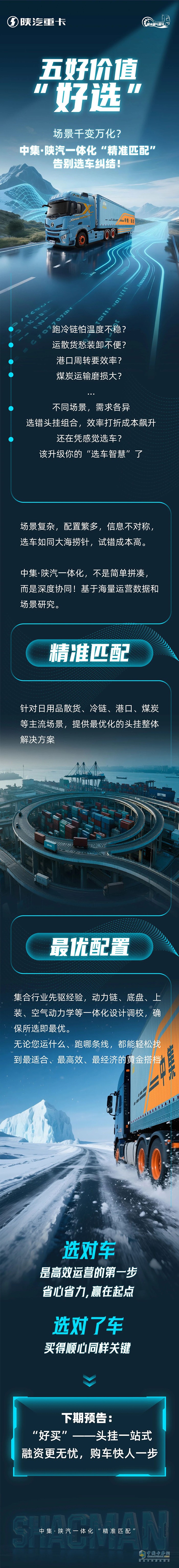 場景千變?nèi)f化？中集·陜汽一體化“精準(zhǔn)匹配”，告別選車糾結(jié)！