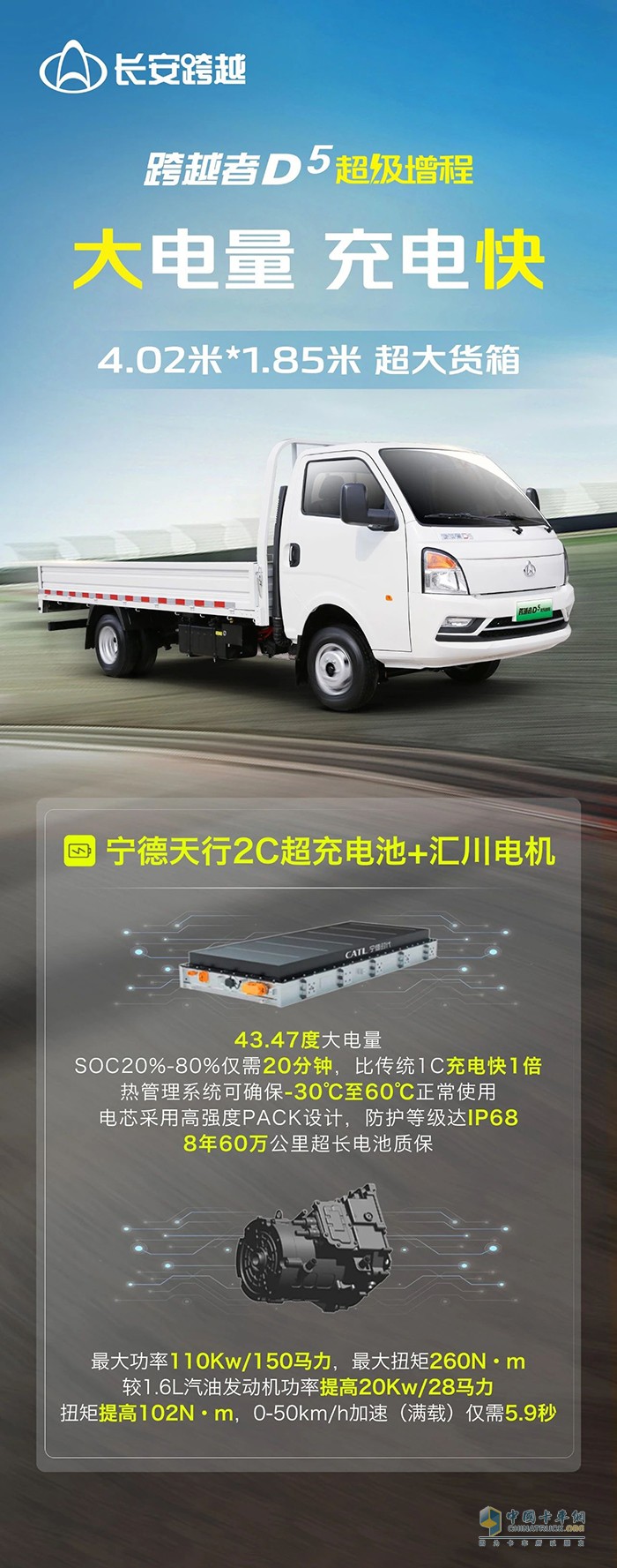 長安跨越者D5超級增程：大電量，充電快！