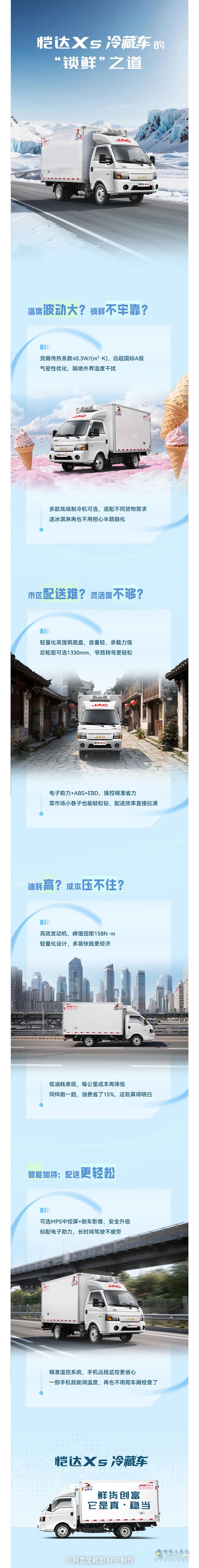 江淮1卡愷達X5冷藏車的“鎖鮮”之道