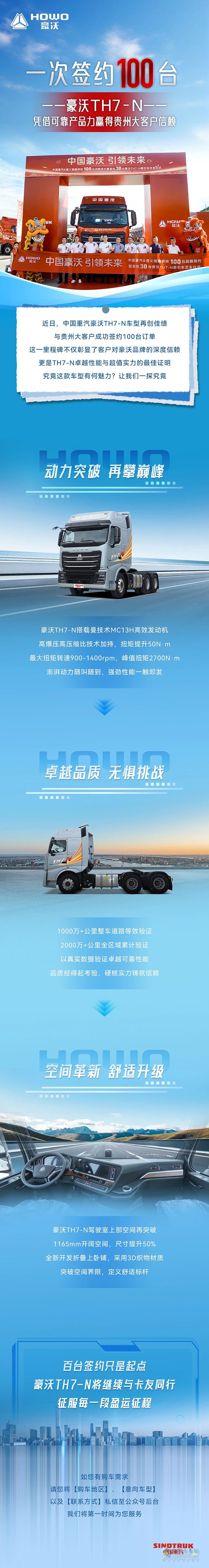 一次簽約100臺(tái)！豪沃TH7-N憑借可靠產(chǎn)品力贏得貴州大客戶(hù)信賴(lài)
