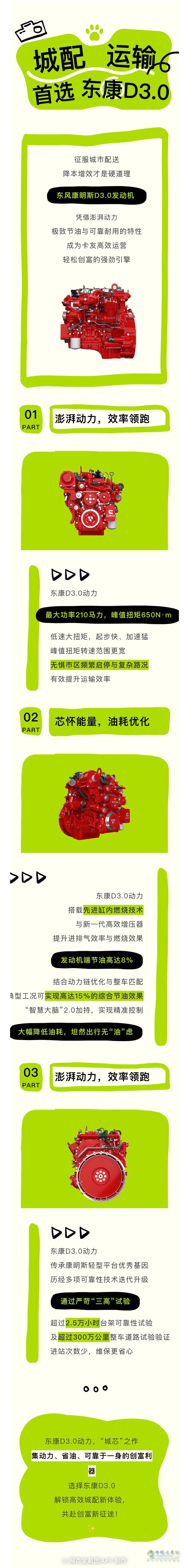 城芯動(dòng)力，創(chuàng)富無(wú)憂！東風(fēng)康明斯D3.0定義城配高效新標(biāo)桿